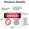 Signmission Open Fuel Tanks No Power Danger Sign, Vinyl Decal, 24in W x 18in L, 2PK OS-2PACK-DS-D-1824-L-1926 - alternate 6